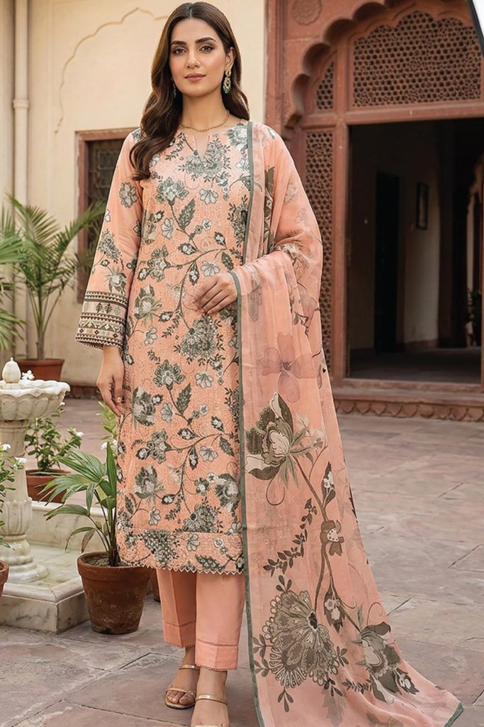 Dr Schiffli Unstitched - Vol 4 - 3 Piece - DRS-032