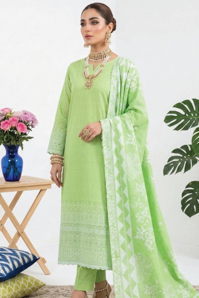 Dr Daily Wear Unstitched - 3 Piece - DDW-010