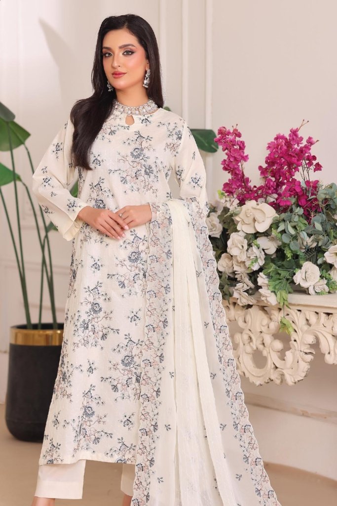 Dr Bareeze Unstitched - Vol-1 - 3 Piece - BAR-006