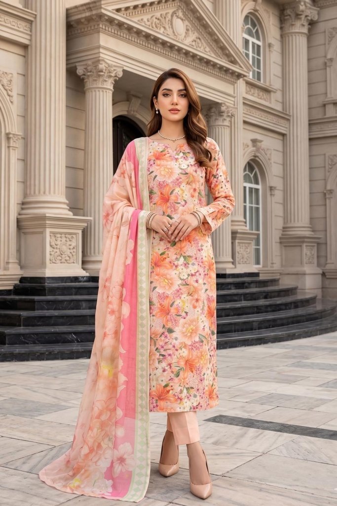 Dr Print Unstitched - Vol-20- 3 Piece - DPV-001