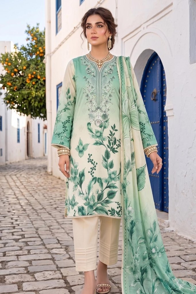 Rozana Unstitched - 3 Piece - ROZ-002