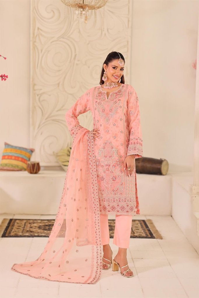 Mushkk Unstitched - 4 Piece - MUS-001