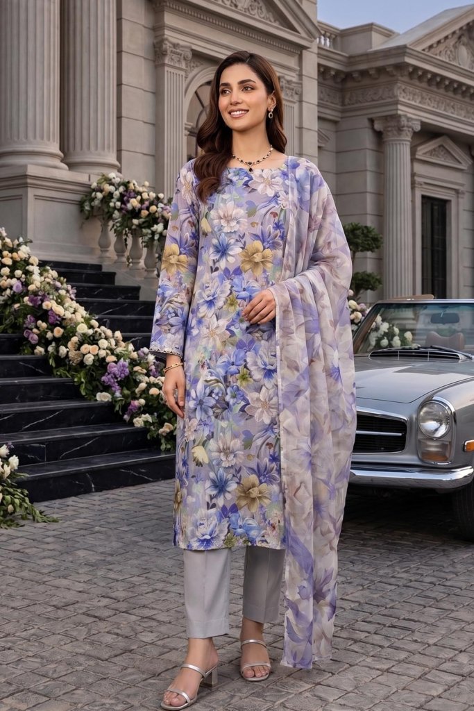 Dr Print Unstitched - Vol-20- 3 Piece - DPV-005