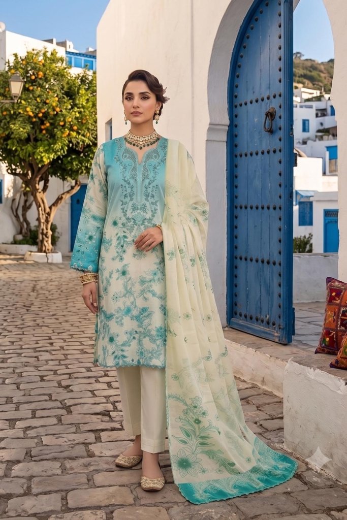 Rozana Unstitched - 3 Piece - ROZ-006